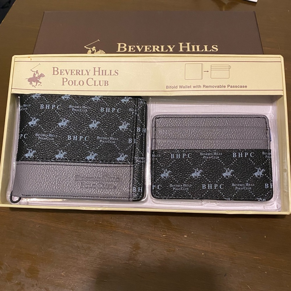 Men's Wallet Black BEVERLY HILLS POLO CLUB.